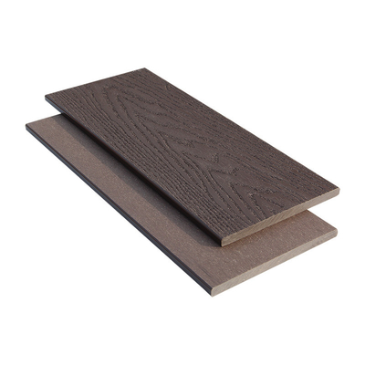 Coffee Apartment External Wall Cladding Sheets 139*9mm 3D Woodgrain